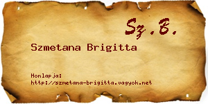 Szmetana Brigitta névjegykártya