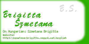 brigitta szmetana business card